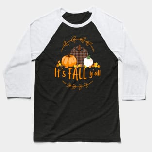 Happy fall yall Design for a Pumpkin fall lover Baseball T-Shirt